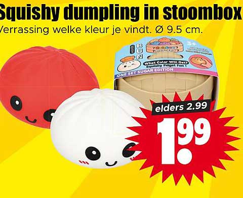 Squishy dumpling in stoombox