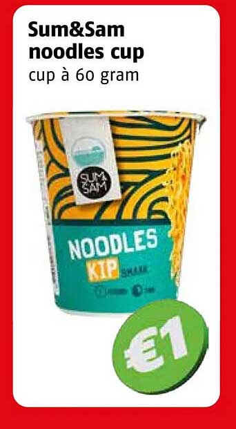 Sum&Sam noodles cup cup à 60 gram