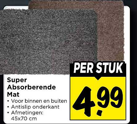 Super Absorberende Mat