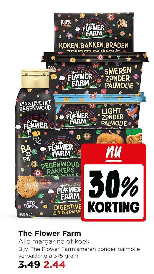 The Flower Farm Alle margarine of koek NU 30% KORTING