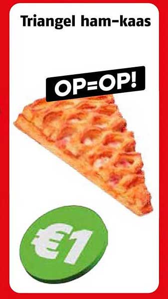Triangel ham-kaas OP=OP!