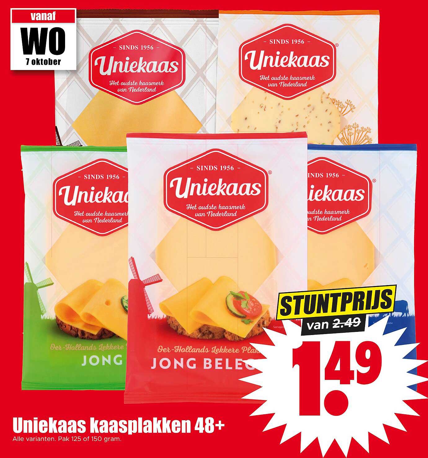 Uniekaas kaasplakken 48+