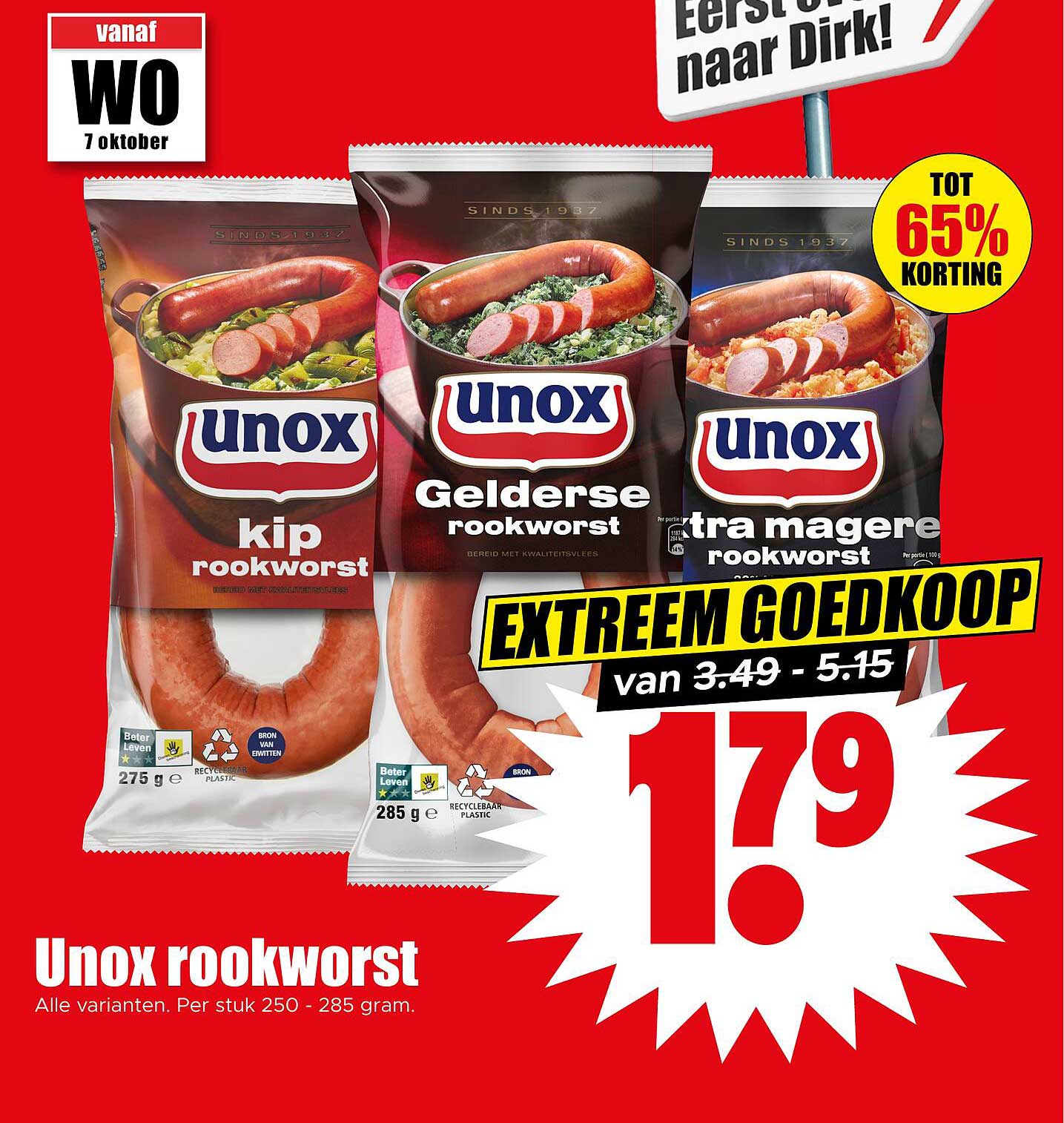 Unox rookworst