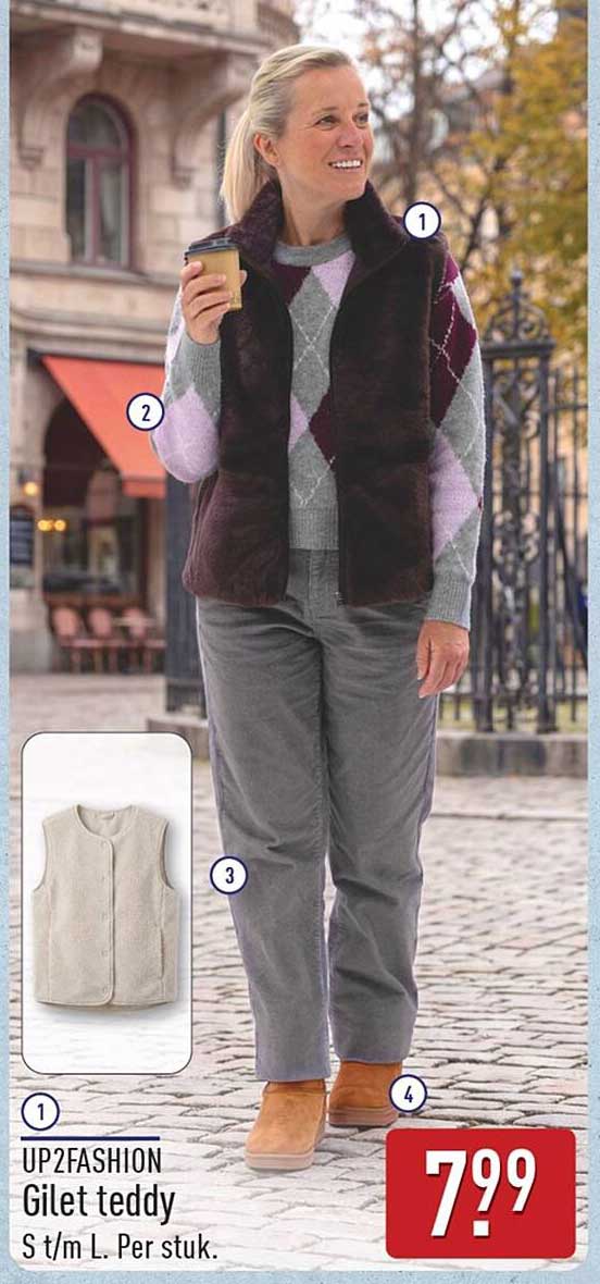 UP2FASHION Gilet teddy