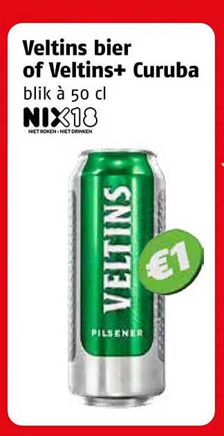 Veltins bier of Veltins+ Curuba blik a 50 cl