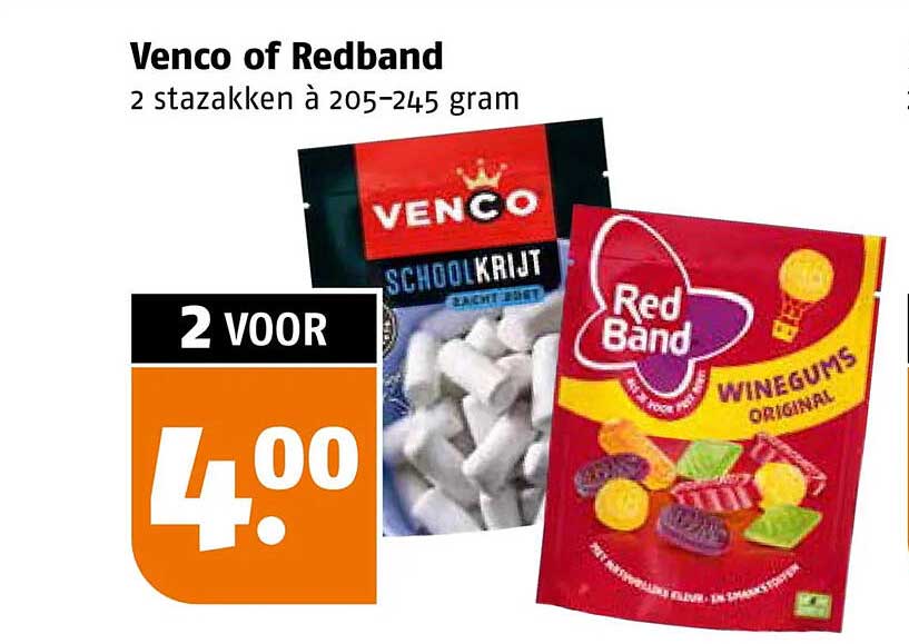 Venco of Redband 2 stazakken à 205–245 gram 2 voor