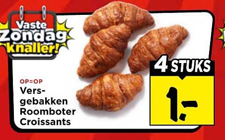 Vers-gebakken Roomboter Croissants