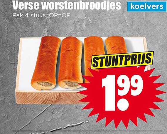 Verse worstenbroodjes