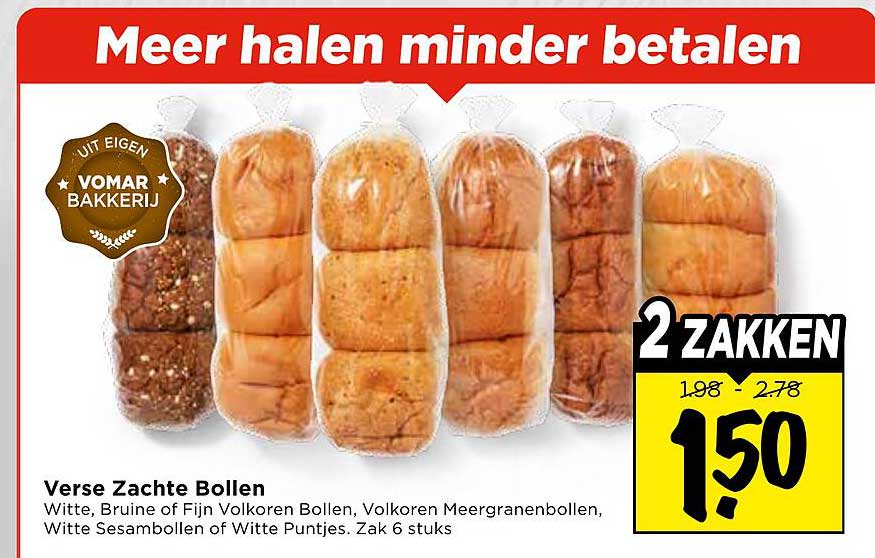 Verse Zachte Bollen 2 zakken