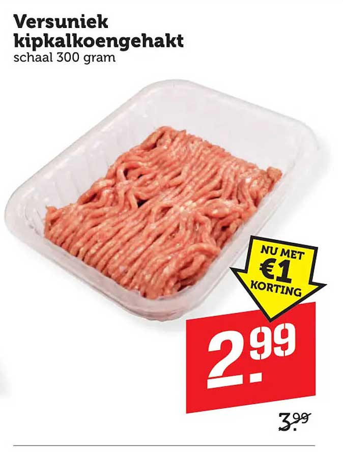 Versuniek kipkalkoengehakt schaal 300 gram