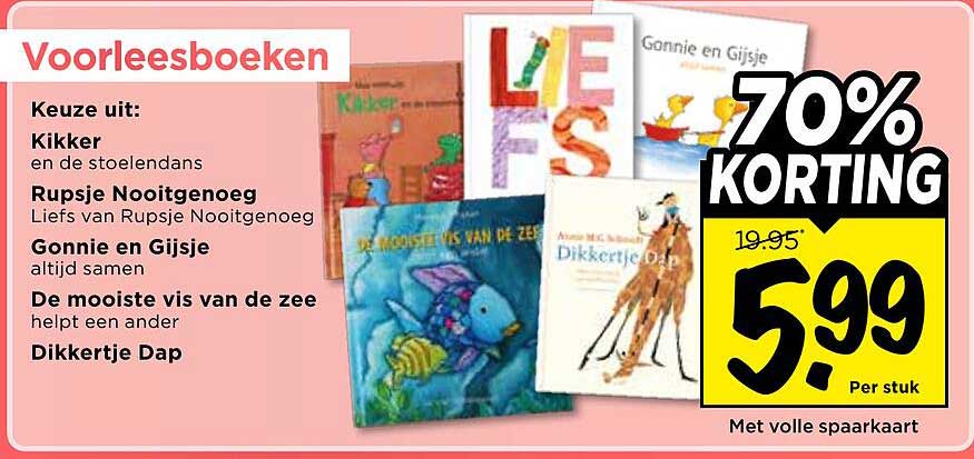 Voorleesboeken 70% KORTING