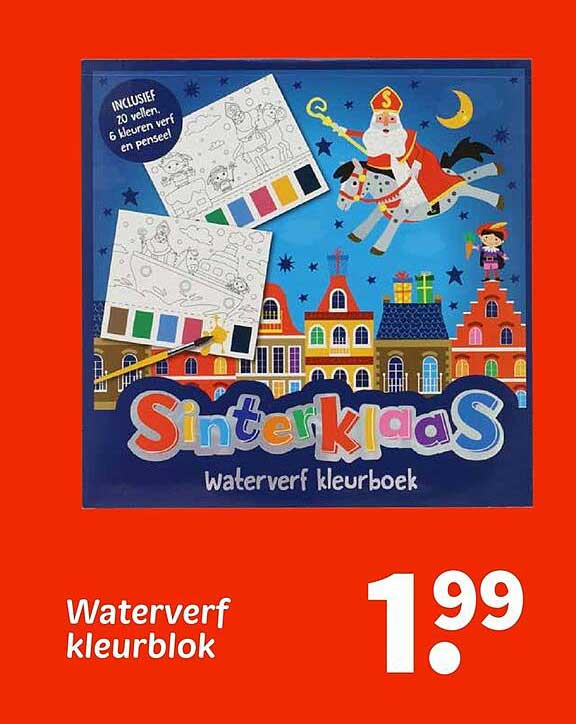 Watervast kleurblok