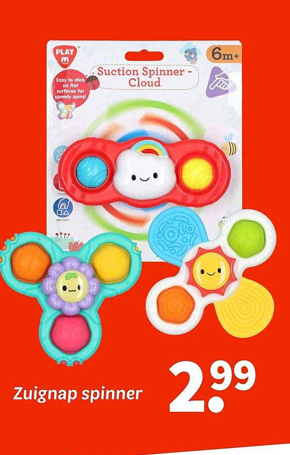 Zuignap spinner