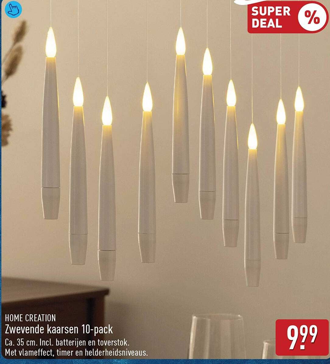 Zwevende kaarsen 10-pack