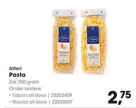 Alfieri Pasta Zak 250 gram