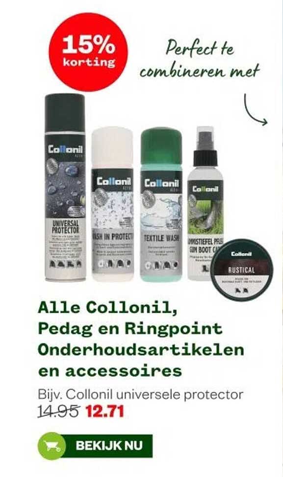 Alle Collonil, Pedag en Ringpoint Onderhoudsartikelen en accessoires