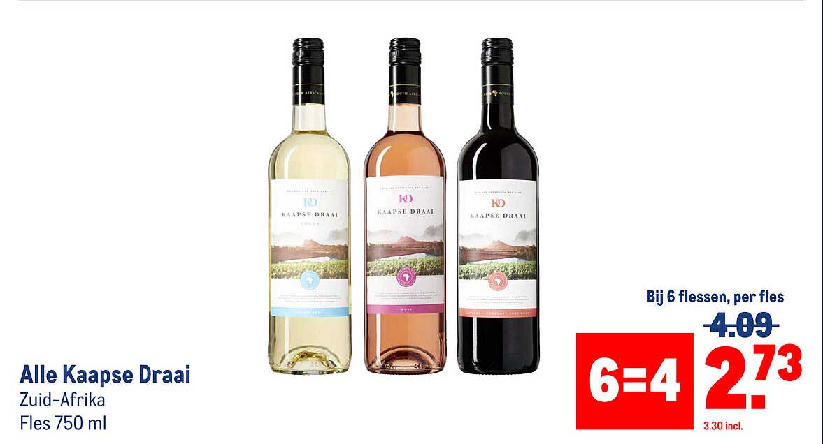 Alle Kaapse Draai Zuid-Afrika Fles 750 ml