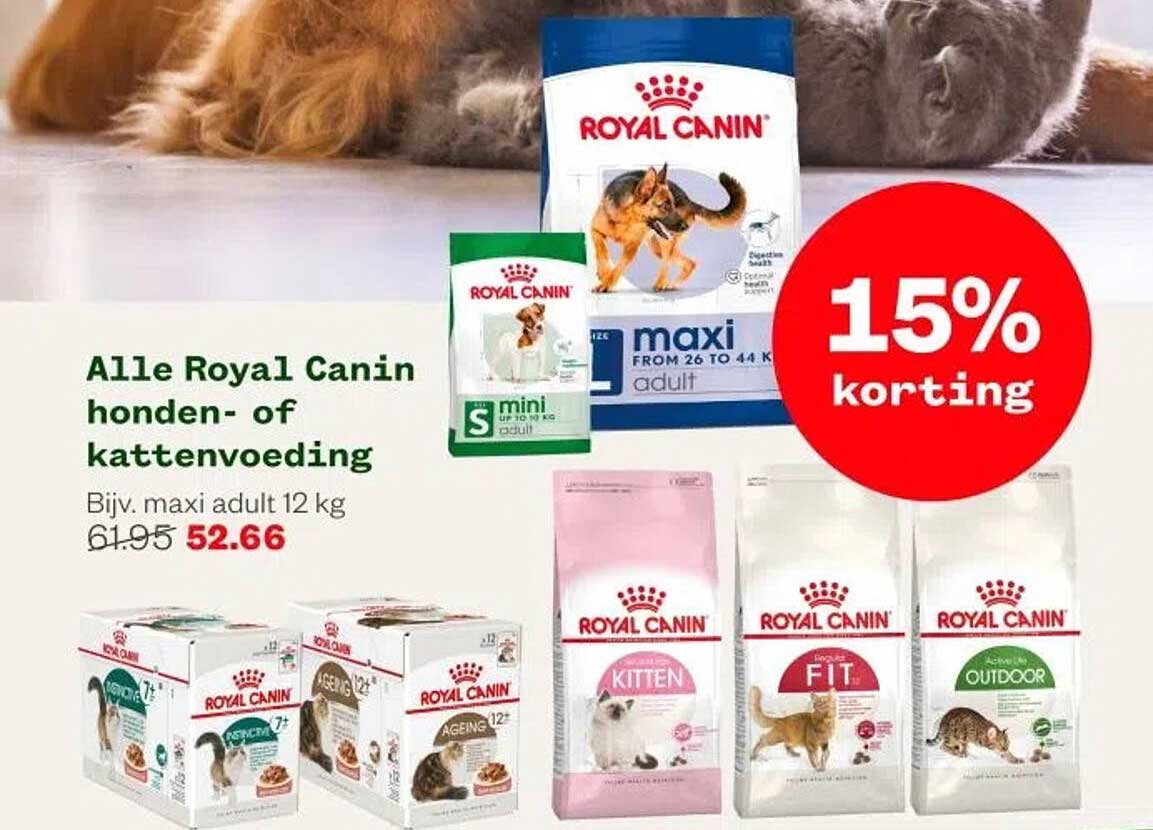 Alle Royal Canin honden- of kattenvoeding