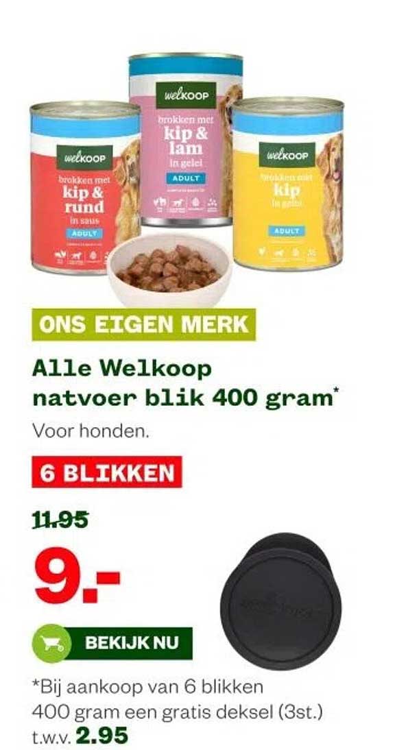 Alle Welkoop natvoer blik 400 gram*