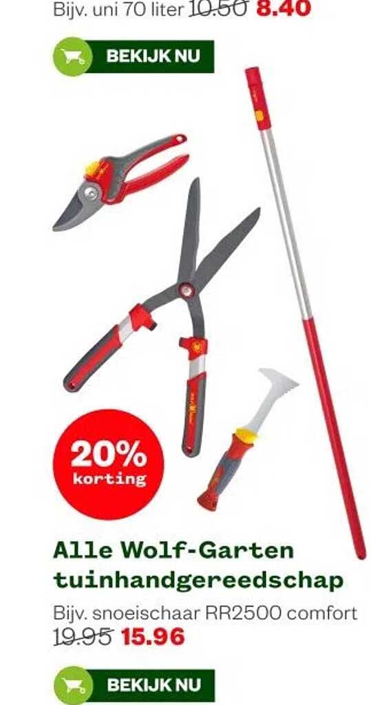 Alle Wolf-Garten tuinhandgereedschap