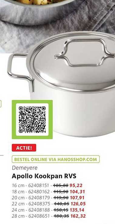 Apollo Kookpan RVS