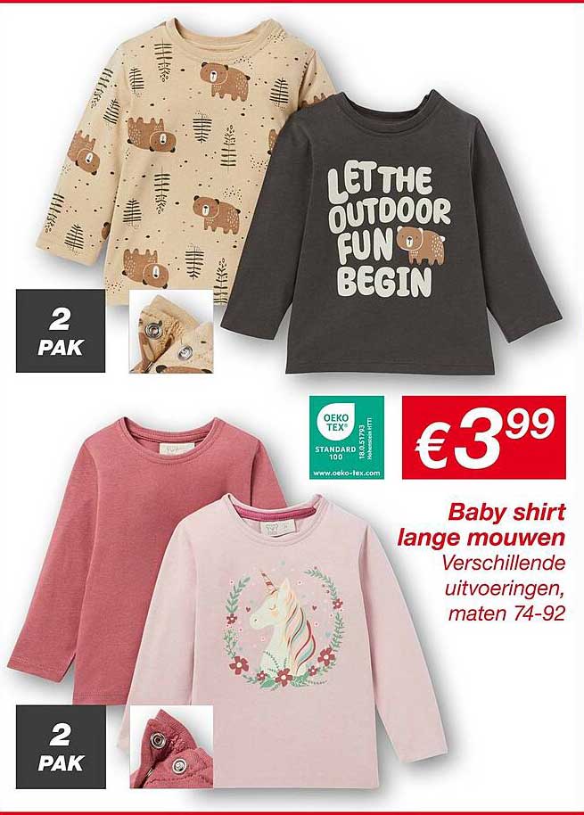 Baby shirt lange mouwen