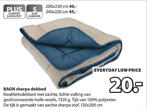 BAGN sherpa dekbed