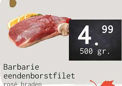 Barbarie eendenborstfilet