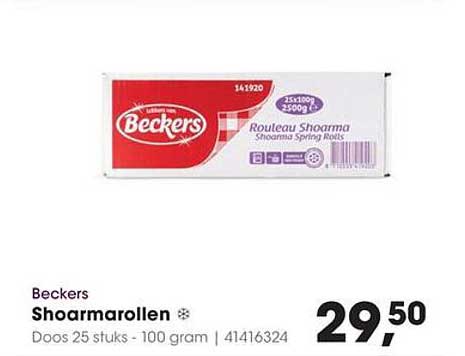 Beckers Shoarmamarollen