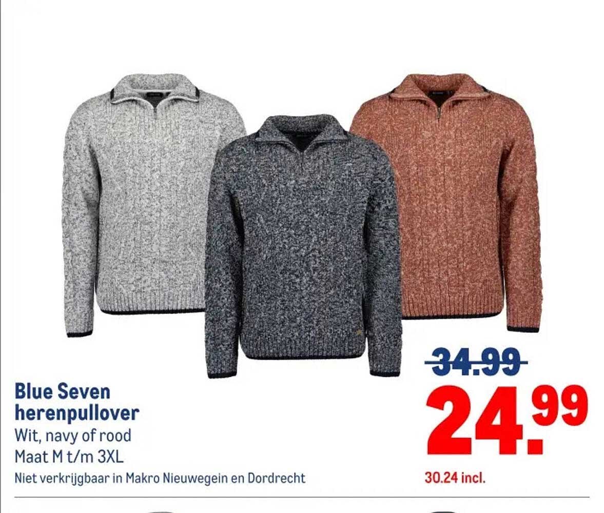 Blue Seven herenpullover