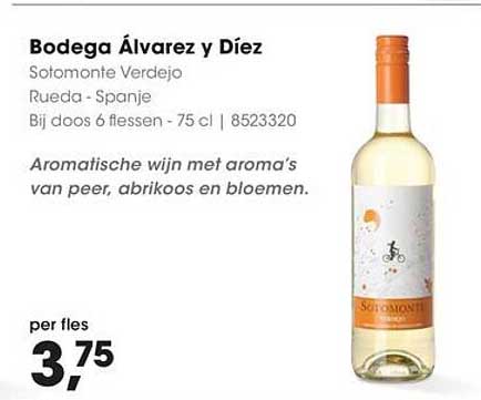 Bodega Álvarez y Diez Sotomonate Verdejo Rueda - Spanje
