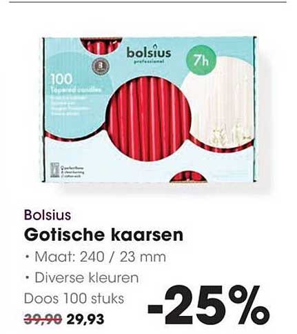 Bolsius Gotische kaarsen
