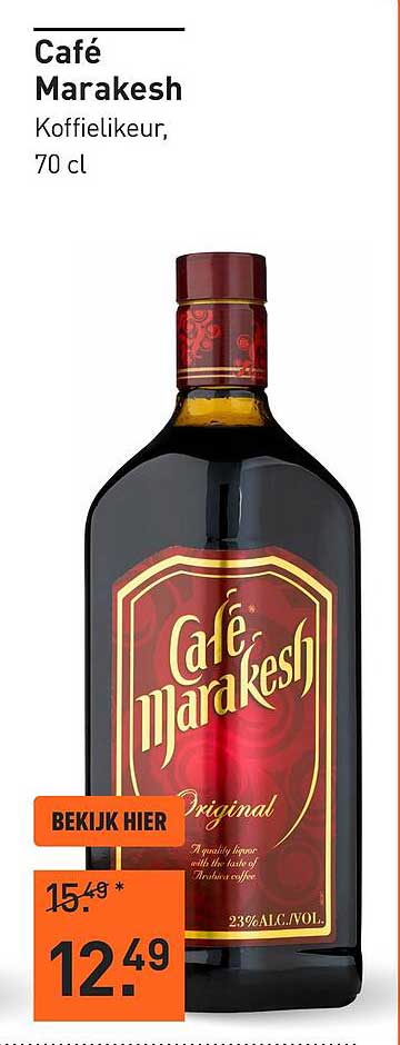 Café Marakesh Koffielikeur, 70 cl