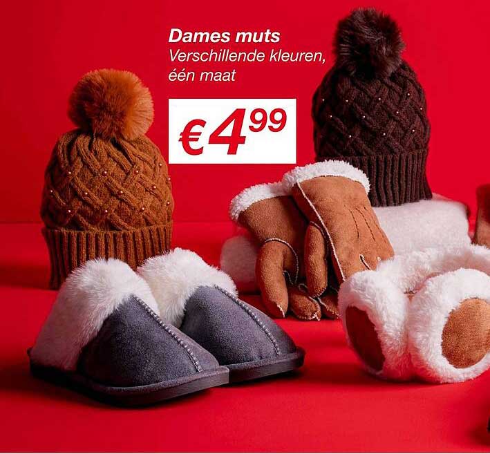 Dames muts Vershillende kleuren, één maat