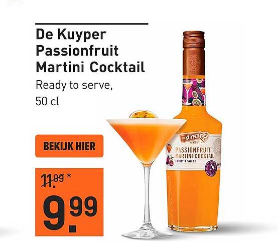 De Kuyper Passionfruit Martini Cocktail