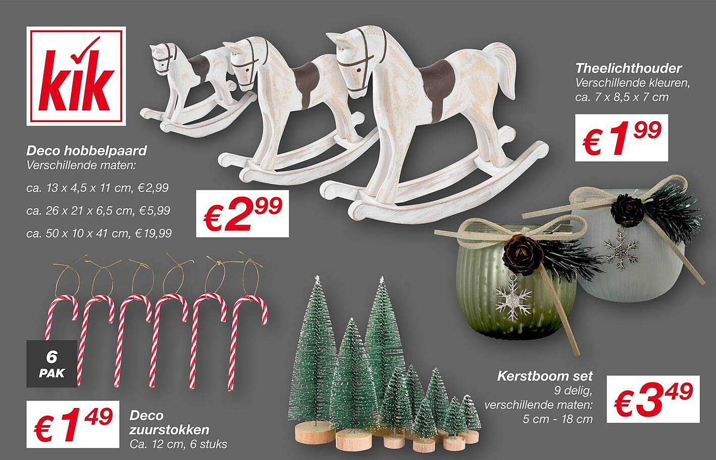 Deco hobbeldier - verschillende maten