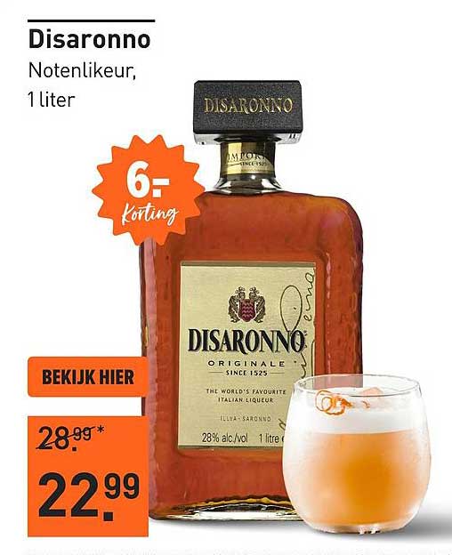 Disaronno Notenlikeur, 1 liter