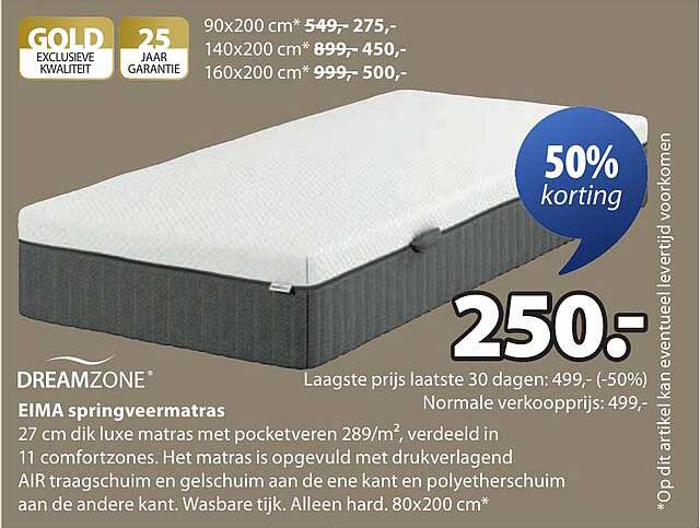 EIMA springveermatras