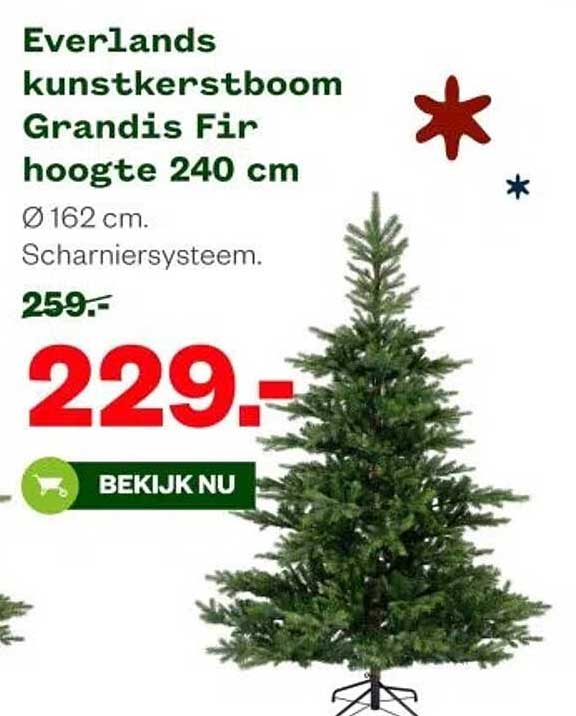 Everlands kunstkerstboom Grandis Fir hoogte 240 cm