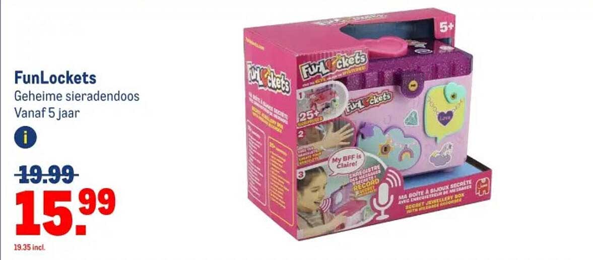 FunLockets Geheime sieradendoos Vanaf 5 jaar