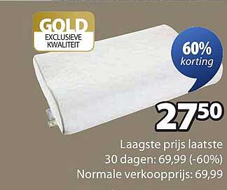 GOLD EXCLUSIVE KWALITEIT Kussen - 60% korting!