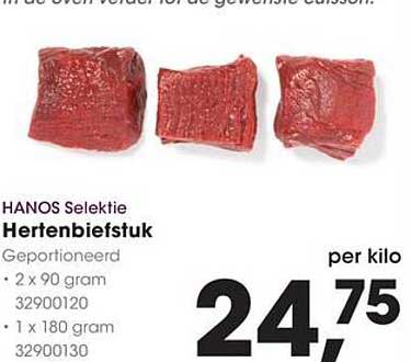HANTOS Selectie Hertenbiefstuk
