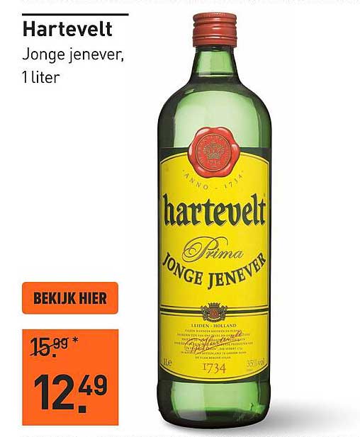 Hartevelt Jonge jenever, 1 liter