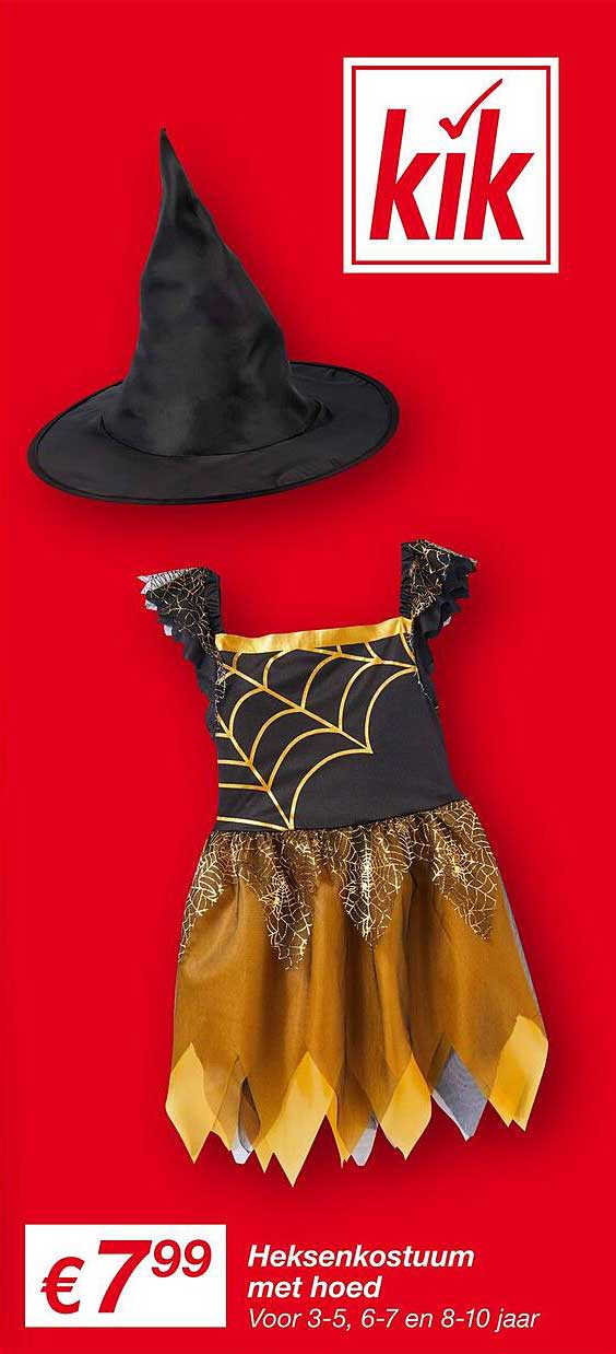 Heksenkostuum met hoed