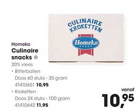 Homeko Culinaire snacks