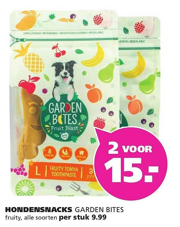 HONDENSNACKS GARDEN BITES