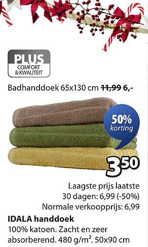 IDALA handdoek 65x130 cm