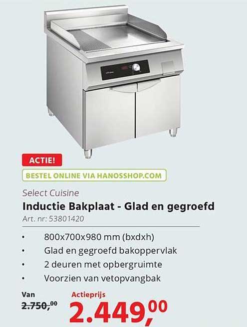Inductie Bakplaat - Glad en geprofileerd