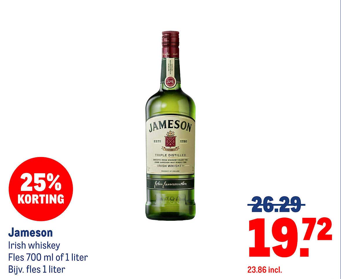 Jameson Irish whiskey 700 ml