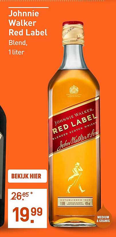 Johnnie Walker Red Label, 1 liter